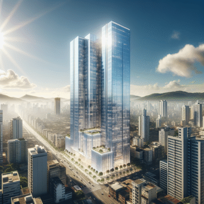 Chapecó Celebra a Construção do Imponente Edifício de 41 Andares, Um Marco na Arquitetura de Santa Catarina!