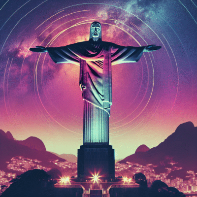 Cristo Redentor Ilumina o Céu em Homenagem ao Dia do Corretor de Imóveis!