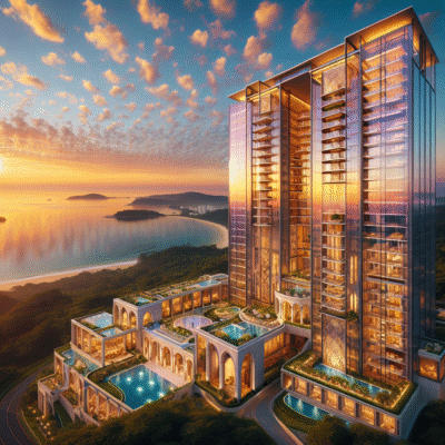 Descubra o Mirragio Sunset: o primeiro resort vertical de alto padrão em Tijucas, trazendo o luxo e a elegância da Itália para o litoral brasileiro!