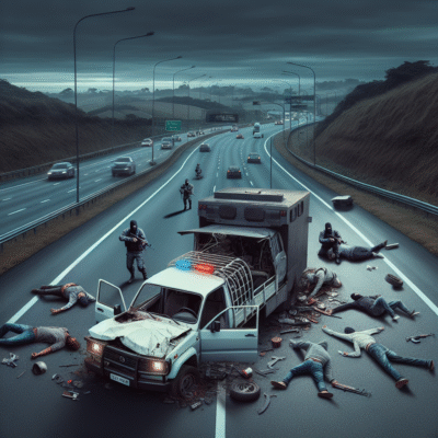 Grupo de Intrusos É Capturado Após Tentativa de Roubo e Falha de Veículo na BR-262